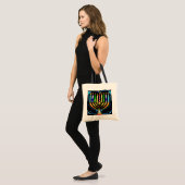 Tote Bag Hanoukka Menorah - Chanukah Menorah (Devant (modèle))