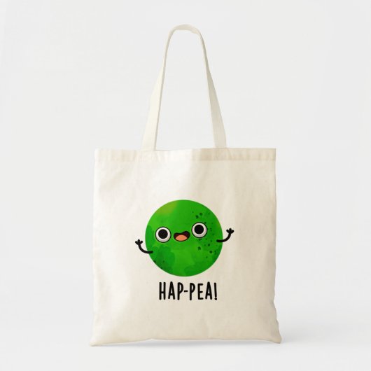 Tote Bag Hap Pea Funny Happy Pea Pun (Devant)