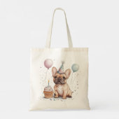 Tote Bag Happy Birthday French Bulldog (Dos)