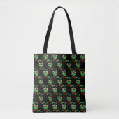 Tote Bag Happy Bookworm Black (Devant)