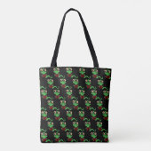 Tote Bag Happy Bookworm Black (Dos)