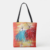 Tote Bag Happy Dance All-Over-Print Épaule Fourre-tout (Dos)