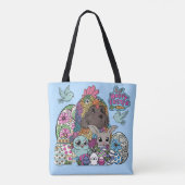 Tote Bag Happy Easter Fuzzy & Feather Friends (Dos)
