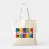 Tote Bag Happy Face Langage espagnol | Devis inspirant (Dos)