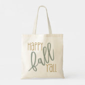 Tote Bag Happy Fall Yall Automne Trendy Modern Citation (Dos)