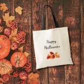 Tote Bag Happy Halloween automne Foliage mignonne Trick ou