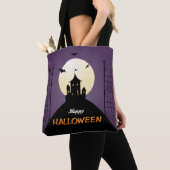 Tote Bag Happy Halloween Éffrayant Castle (De près)