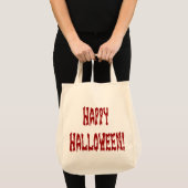 Tote Bag Happy Halloween Gore Texte (Devant (produit))