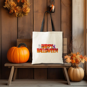 Tote Bag Happy Halloween Graphic
