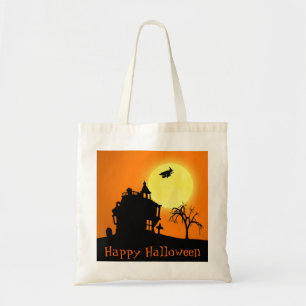Tote Bag Happy Halloween Silhouette paysage
