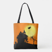 Tote Bag Happy Halloween Silhouette paysage (Dos)