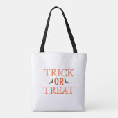 Tote Bag Happy Halloween Trick ou Treat Bats (Dos)