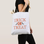 Tote Bag Happy Halloween Trick ou Treat Bats (De près)