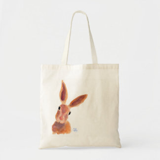 Tote Bag Happy Hare ' Jim Jam' par Shirley MacArthur