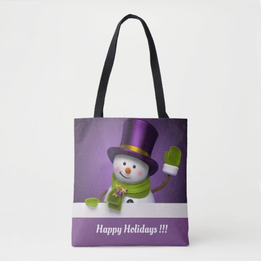 Tote Bag Happy Holidays Sag 1 (Devant)