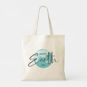 Tote Bag Happy Jour des terres Typographie & Globe (Dos)