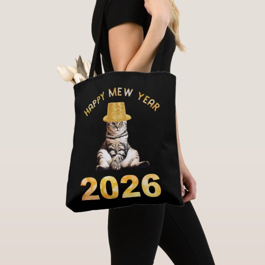 Tote Bag Happy Mew Year 2026 (De près)