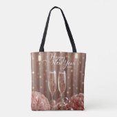 Tote Bag happy new year 2026 champagne elegant (Dos)