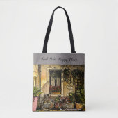 Tote Bag Happy Place, vélo, (Devant)