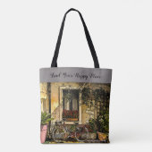 Tote Bag Happy Place, vélo, (Dos)