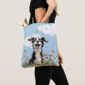 Tote Bag Happy Pup (De près)