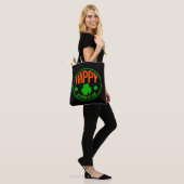 Tote Bag Happy St. Patrick's Day Circle Design-63501 (Sur le modèle)