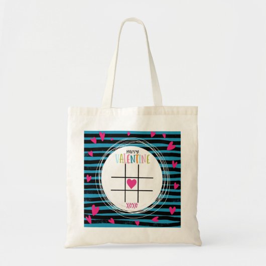 Tote Bag happy valentine, cadeau de la Saint-Valentin (Devant)