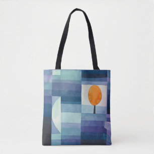 Tote Bag Harbinger of autumn abstract water color Paul Klee