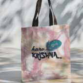 Tote Bag "Hare Krishna" Peacock Feather Hindu