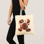 Tote Bag Haricots de café volants (Devant (produit))