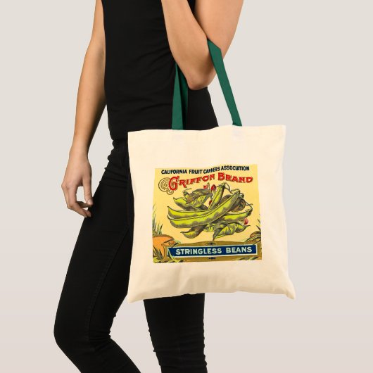 Tote Bag Haricots de Stringless de marque de griffon - (Devant (produit))