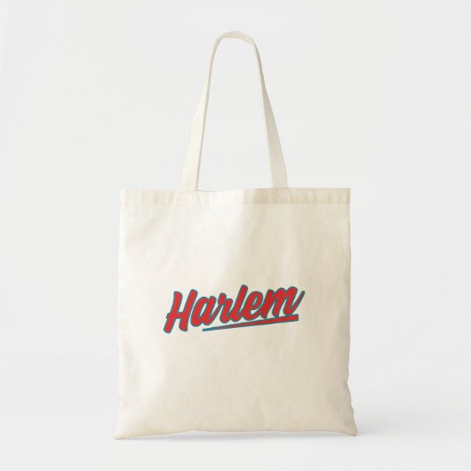 Tote Bag Harlem Red Typographie (Devant)