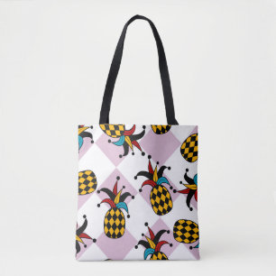 Tote Bag Harlequin Ananas : Vintage de gribouillis