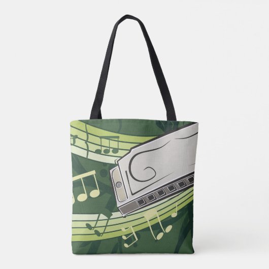 Tote Bag Harmonica Music (Dos)