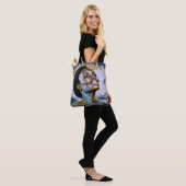 Tote Bag "Harmonie dans l'or et le ciel" (Sur le modèle)