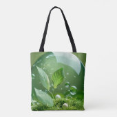 Tote Bag Harmonie de bulle verdoyante (Dos)