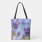 Tote Bag Harmonie Et Grâce Inspiration Lilac (Dos)