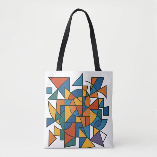 Tote Bag Harmonie géométrique (Devant)