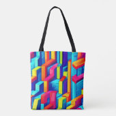 Tote Bag Harmonie géométrique Abstraite (Dos)