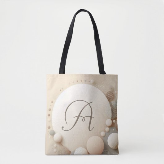 Tote Bag Harmonie monogramme de la sphère (Devant)