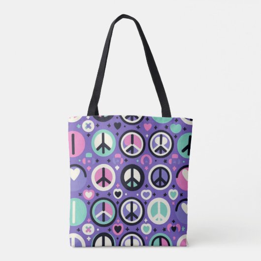 Tote Bag Harmony Hues A Peaceful Pattern / Tons de Harmonia (Dos)