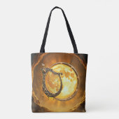 Tote Bag Harpe Céleste de la Lune Dorée (Dos)