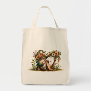 Tote Bag Harpe Jouer Jardin Gnome