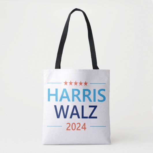Tote Bag Harris Walz 2024 pour le président (Devant)