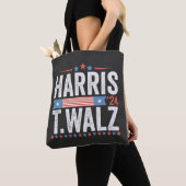 Tote Bag Harris Walz Élection 2024 Kamala Tim Waltz (De près)