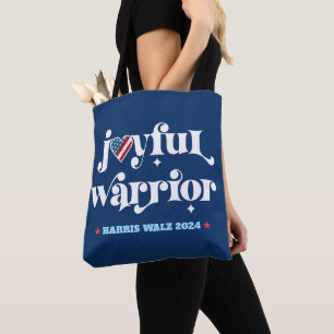 Tote Bag Harris Walz Marine Joyful Warrior USA Flag Heart