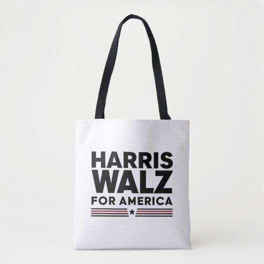 Tote Bag harris walz pour l'amérique (Devant)