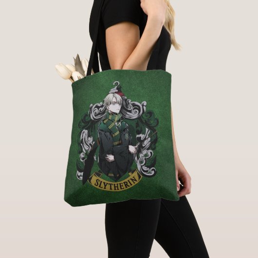 Tote Bag HARRY POTTER™ | Anime Draco Malfoy House Crest (De près)