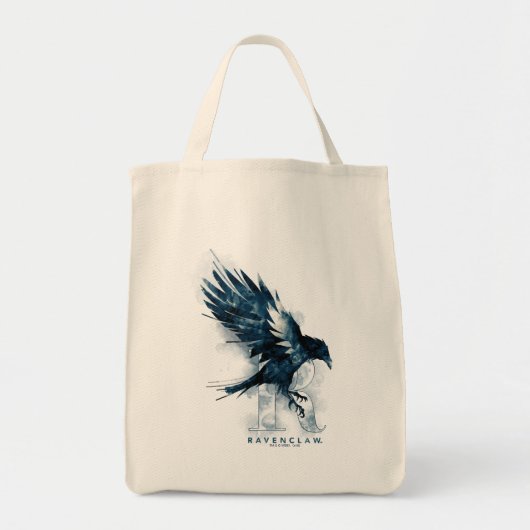 Tote Bag Harry Potter | Aquarelle RAVENCLAW™ Raven (Devant)