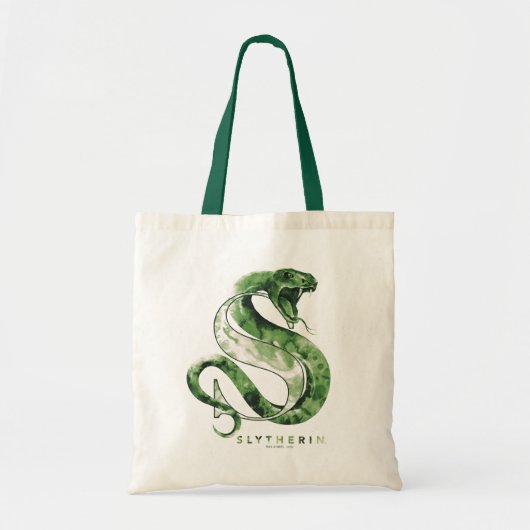 Tote Bag Harry Potter | Aquarelle SLYTHERIN™ (Devant)